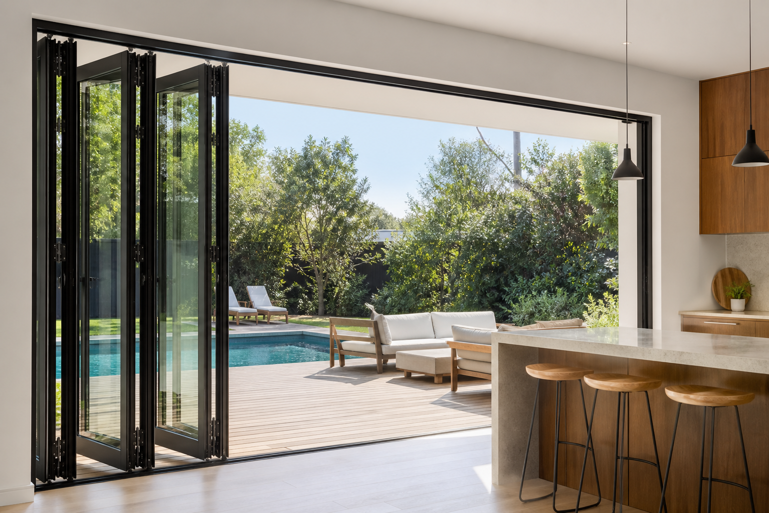 VLX 100 Bifold / Folding Door in Lighthouse Point, FL | Sightline Windows & Doors Lighthouse Point - detail 4