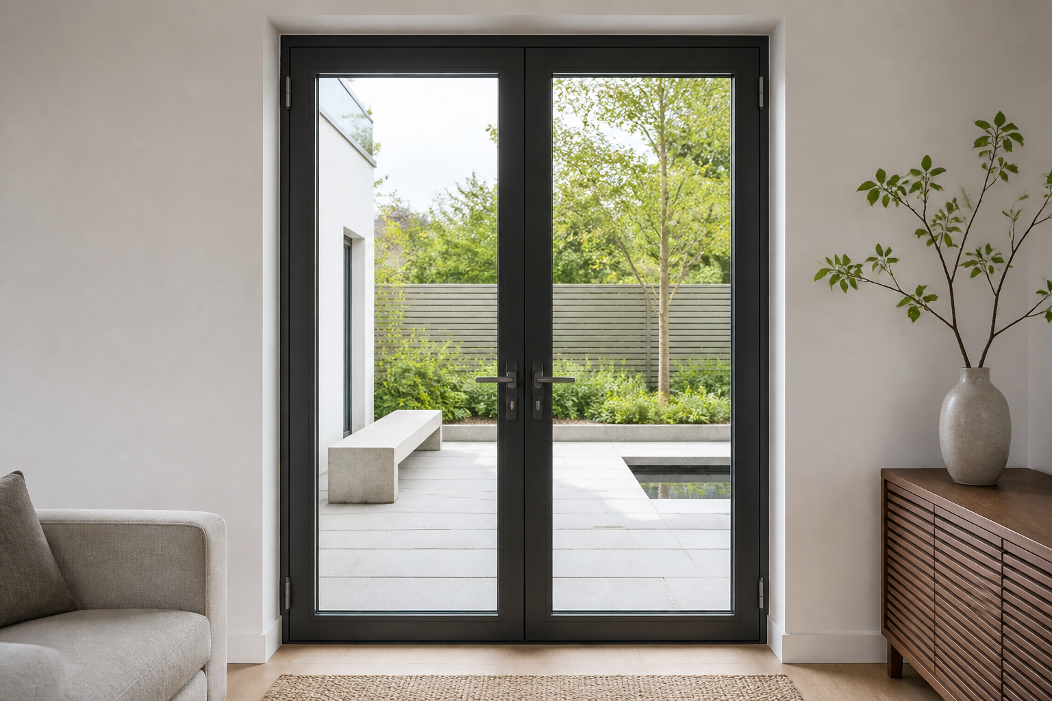 VLX 100 Double Swing / French Door in Lighthouse Point, FL | Sightline Windows & Doors Lighthouse Point - detail 6