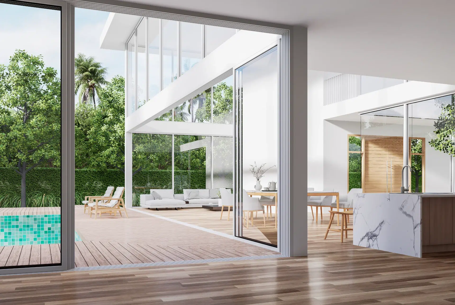 VLX 138 Panoramic Sliding Door in Lighthouse Point, FL | Sightline Windows & Doors Lighthouse Point - detail 1
