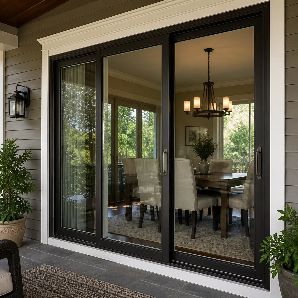 Sliding glass doors